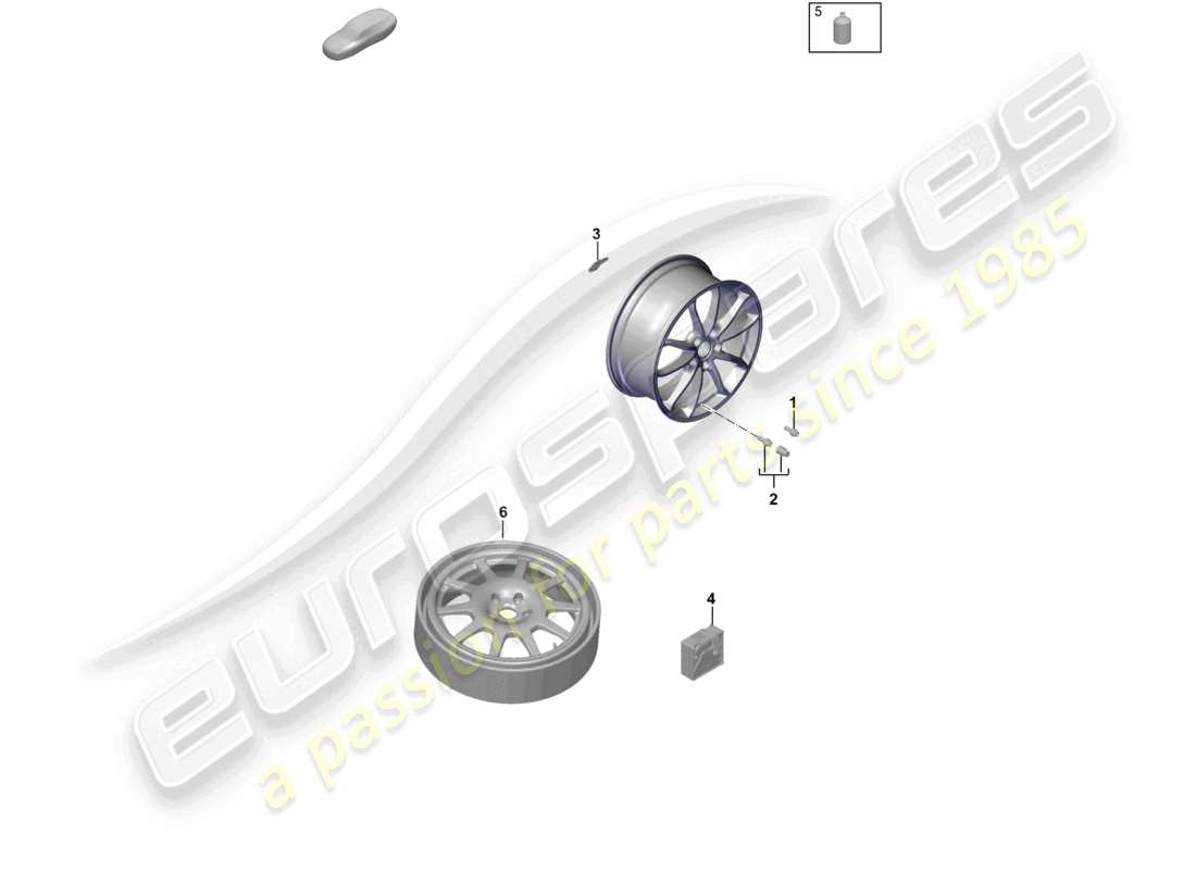 porsche 2021 (718 cayman gt4) parti individuali diagramma delle parti