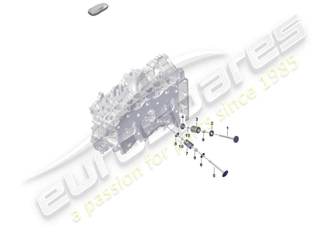 porsche 2024 (992-2) testata del cilindro parti singole valvola diagramma delle parti