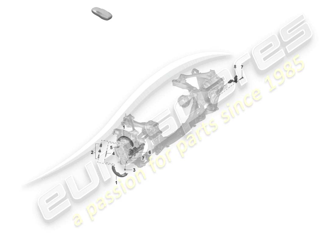 porsche 2022 (992-1 gt3/rs/st) freno di stazionamento d - 29.11.2021>>per cambio automatico schema delle parti