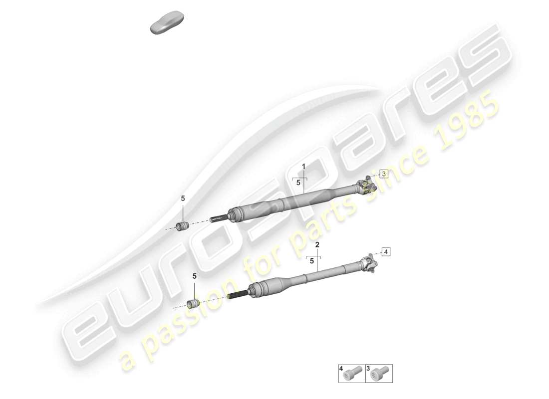porsche 2022 (992-1) schema parte albero cardanico