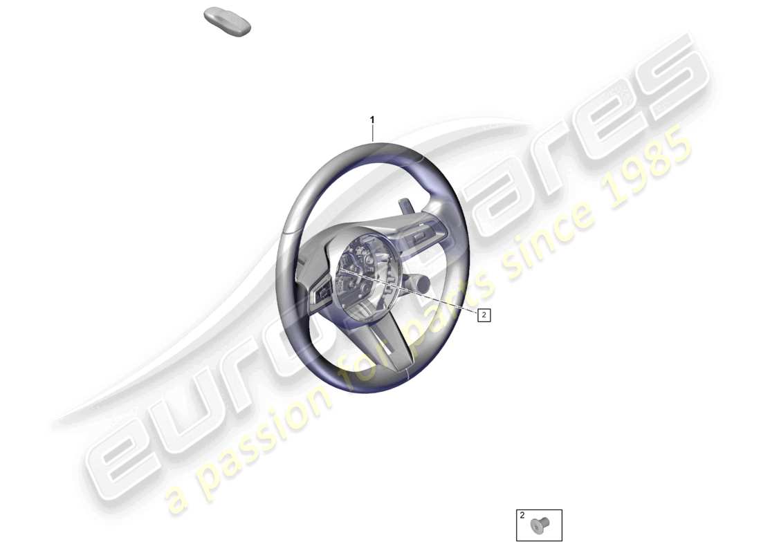 porsche 2025 (cayenne e3 pa) volante multiplo (pelle) diagramma delle parti
