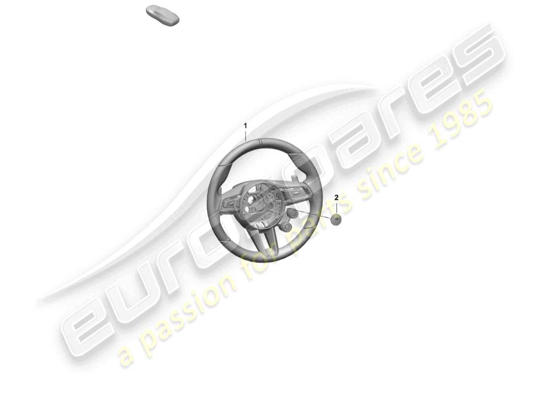porsche 2025 (taycan 9j1-2) volante sportivo multiplo (race-tex) (versione in carbonio) diagramma delle parti