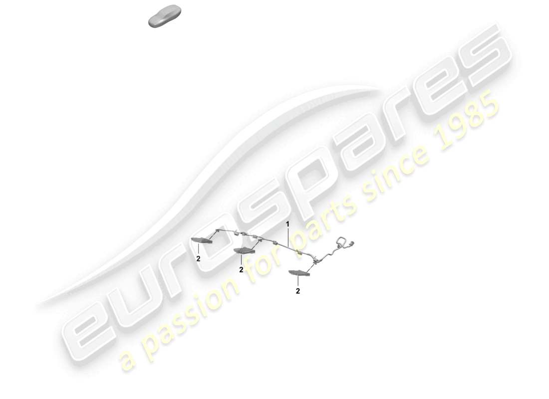 porsche 2025 (macan-e) impianto elettrico sedile posteriore diagramma delle parti