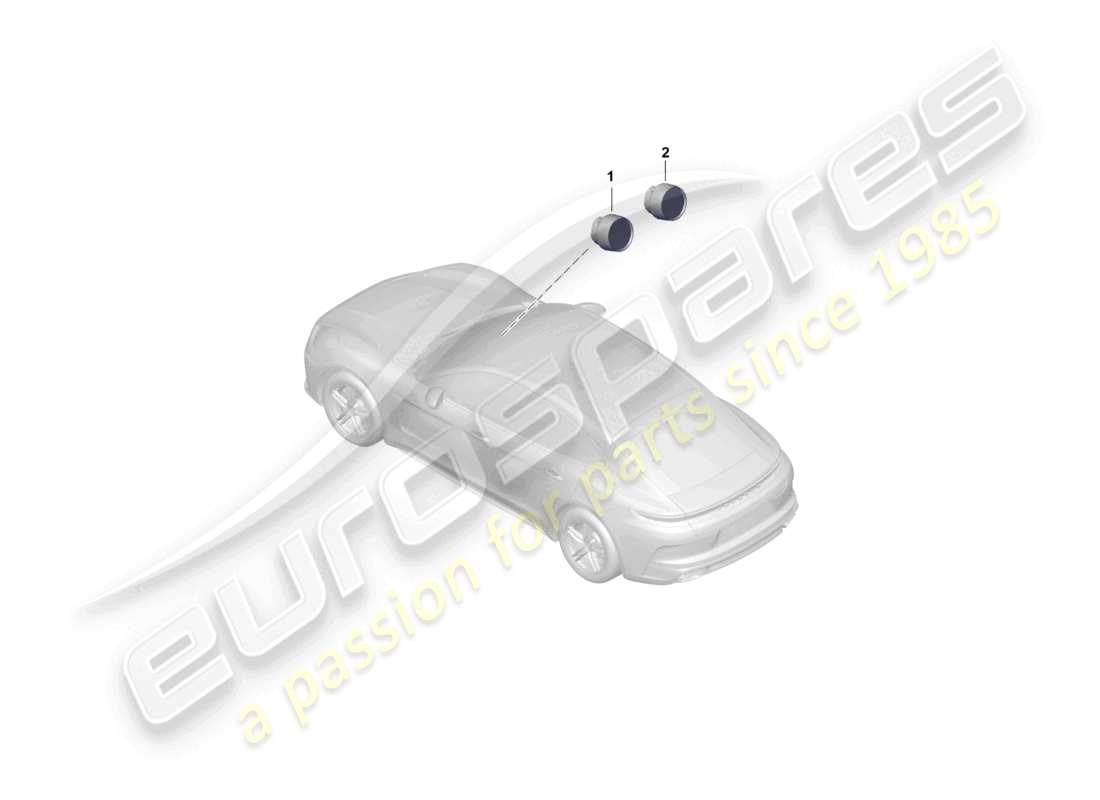 porsche 2025 (panamera 976) diagramma delle parti degli strumenti aggiuntivi