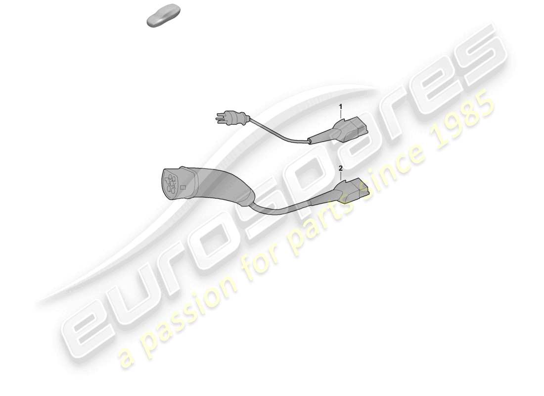 porsche 2025 (panamera 976) cavo di ricarica per presa di corrente diagramma base delle parti