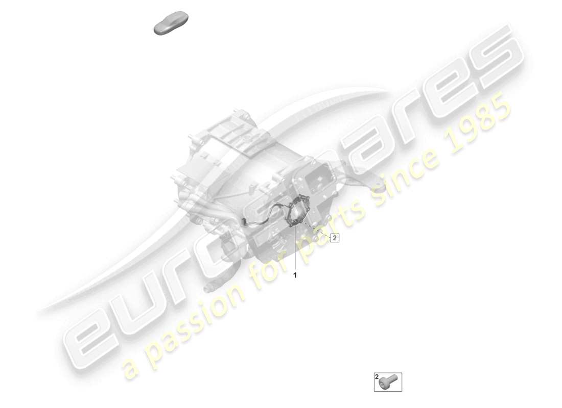 porsche 2020 (taycan 9j1-1) motore di trazione per azionamento elettrico asse posteriore sensori diagramma delle parti
