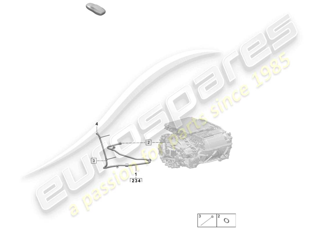 porsche 2025 (macan-e) linea di sfiato macan turbo cambio macan 4s diagramma delle parti