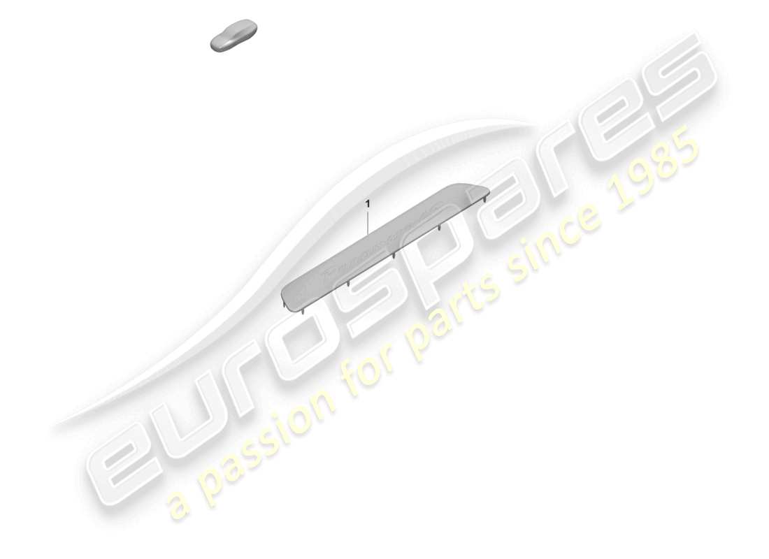 porsche 2024 (panamera 971-2) schema delle parti della striscia di rivestimento del davanzale anteriore