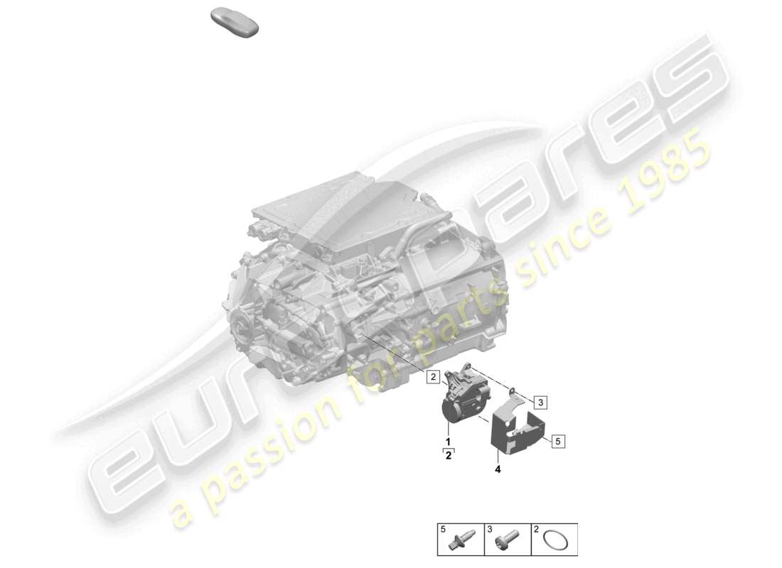 porsche 2025 (macan-e) freno di stazionamento elettronico cambio diagramma delle parti