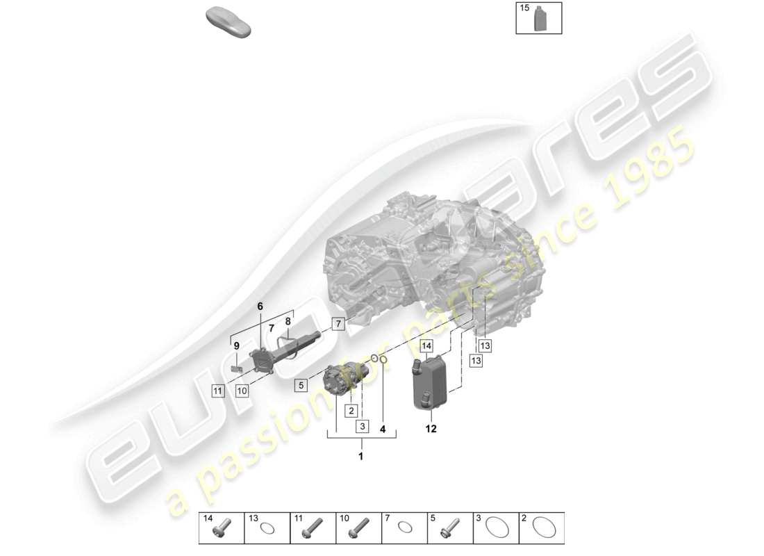 porsche 2025 (macan-e) motore di trazione per trazione elettrica macan 4 pompa dell'olio dell'assale posteriore macan schema dei componenti