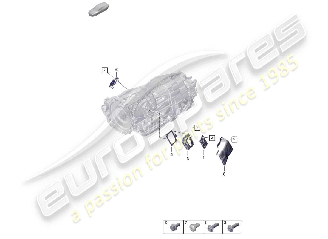 porsche 2025 (panamera 976) 8-speed cambio a doppia frizione - pdk - per veicoli con trazione ibrida accessori schema ricambi