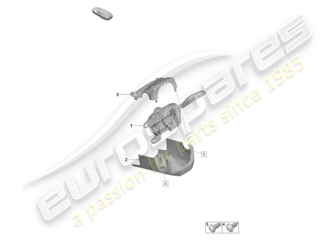 porsche 2025 (992-2 gt3/rs/st) interruttore piantone sterzo diagramma delle parti