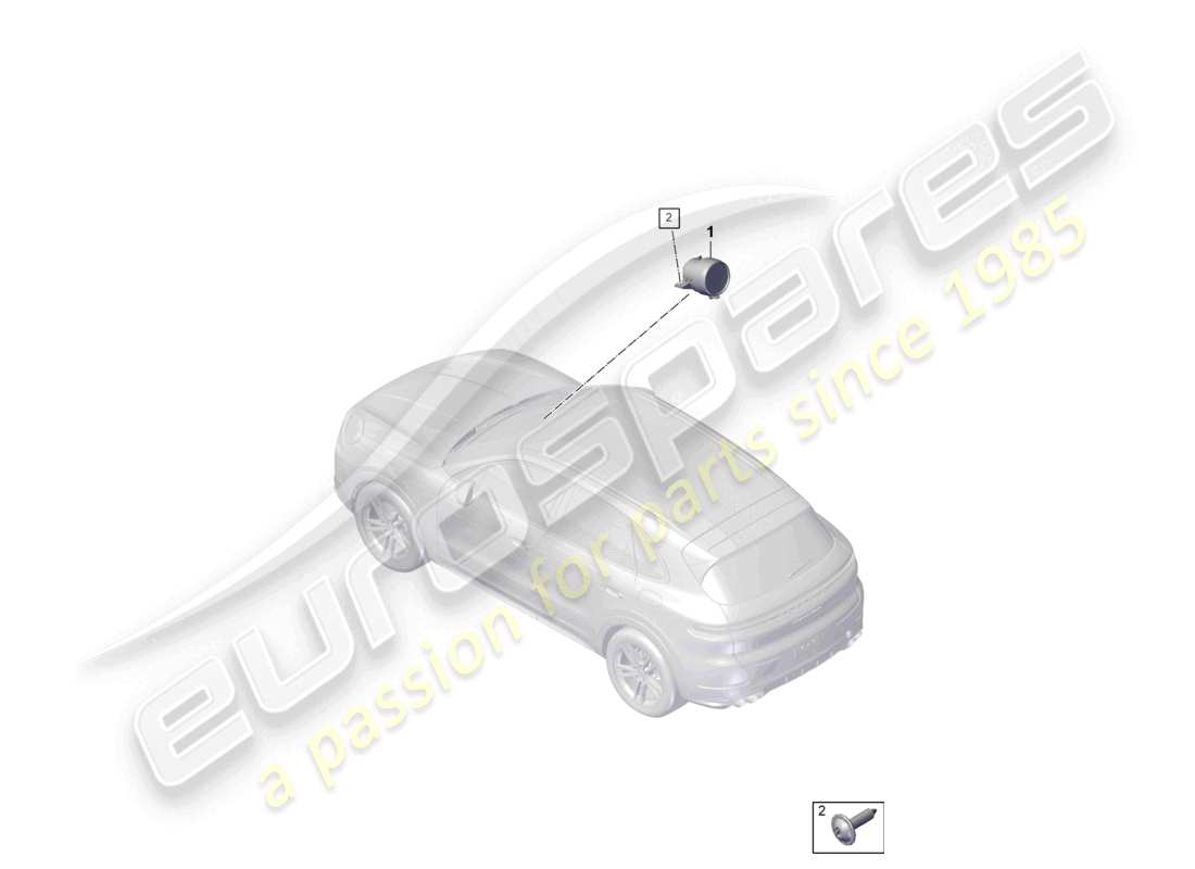 porsche 2025 (cayenne e3 pa) diagramma delle parti compass