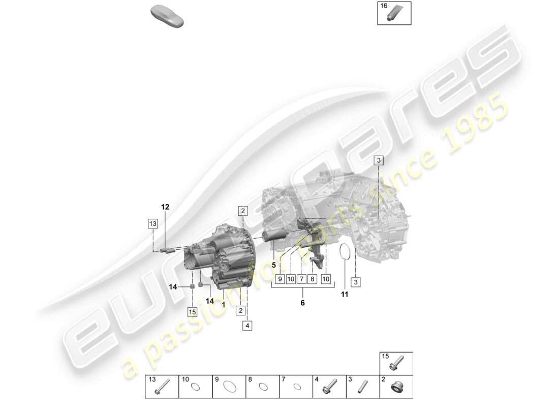 porsche 2025 (macan-e) motore di trazione per trazione elettrica macan 4 asse posteriore macan elemento filtro olio schema ricambi