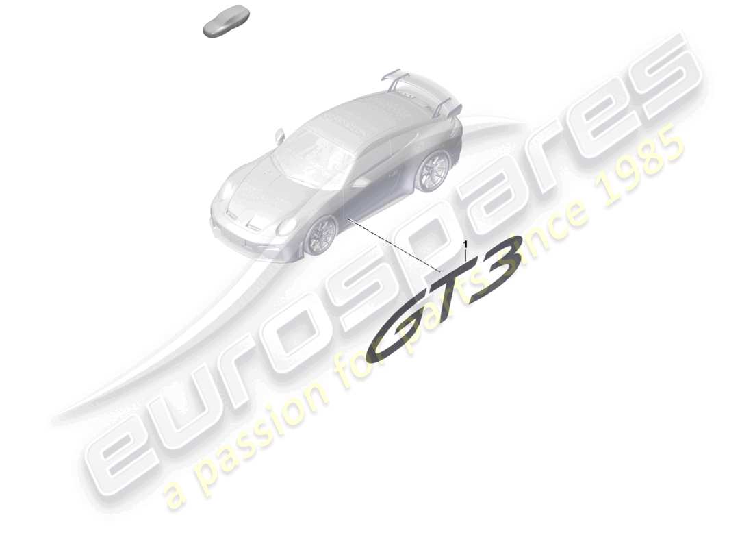 porsche 2026 (992-2 gt3) pellicola decorativa gt3 diagramma delle parti