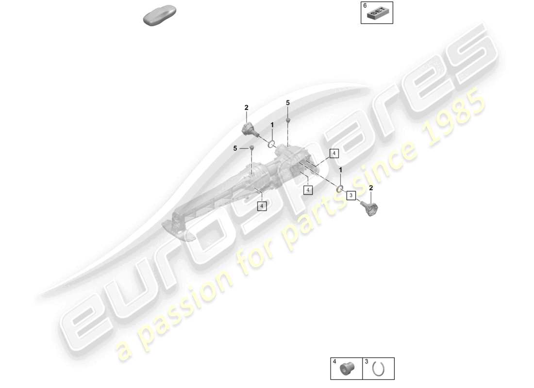 porsche 2024 (992-2) differenziale dell'asse anteriore parti singole diagramma delle parti