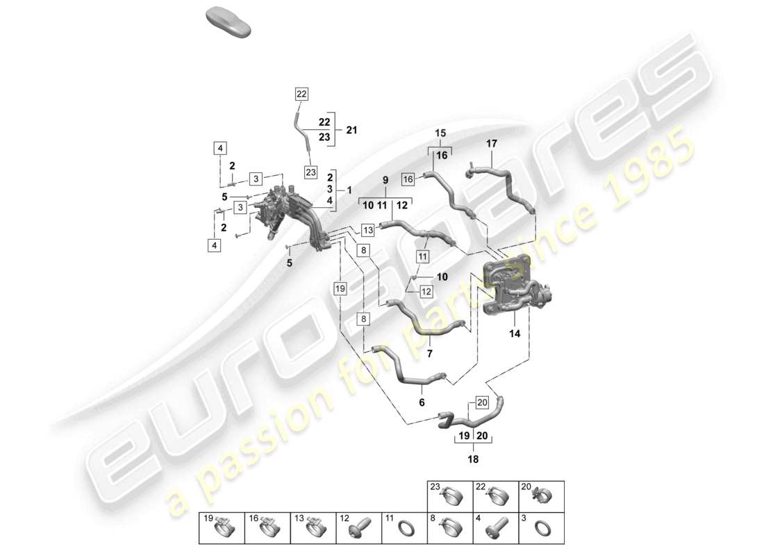 diagramma della parte contenente il codice parte paf912996