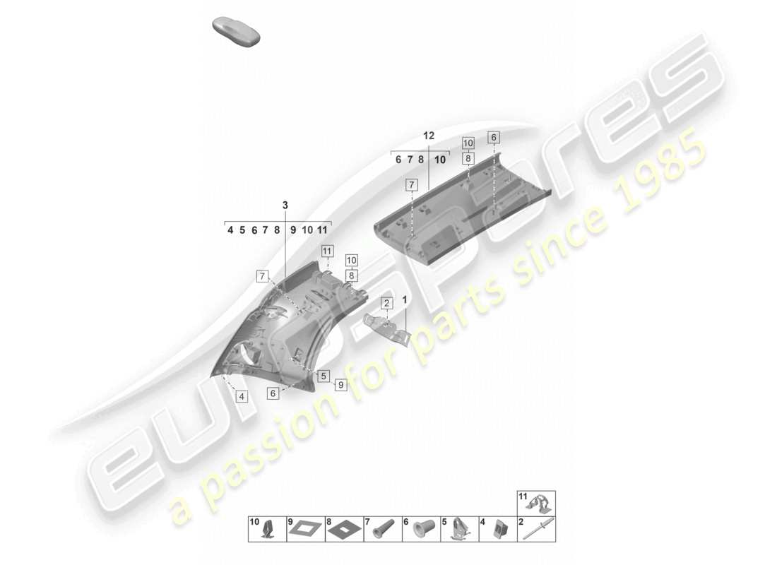 diagramma della parte contenente il codice parte paf007207