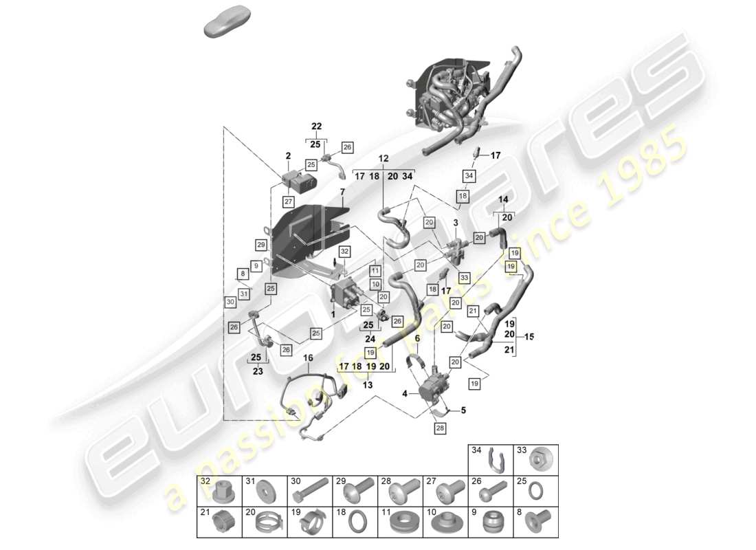 diagramma della parte contenente il codice parte 95510612501