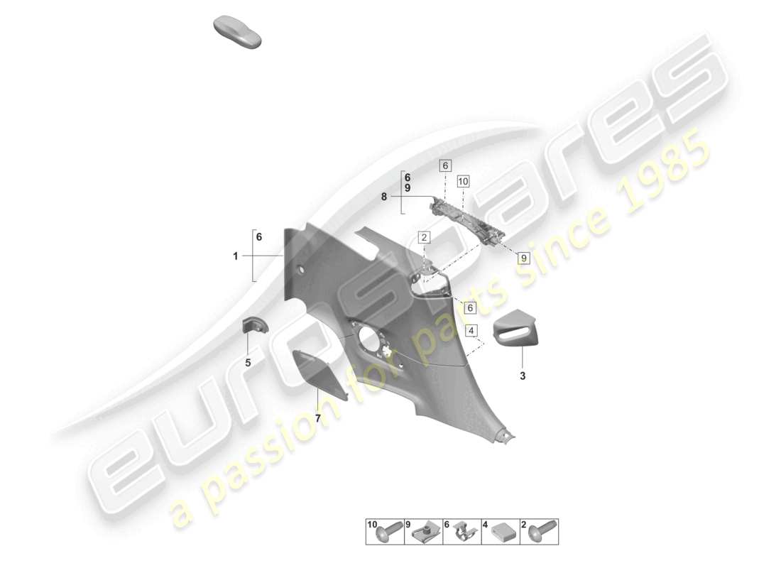 diagramma della parte contenente il codice parte 992035830a ol8