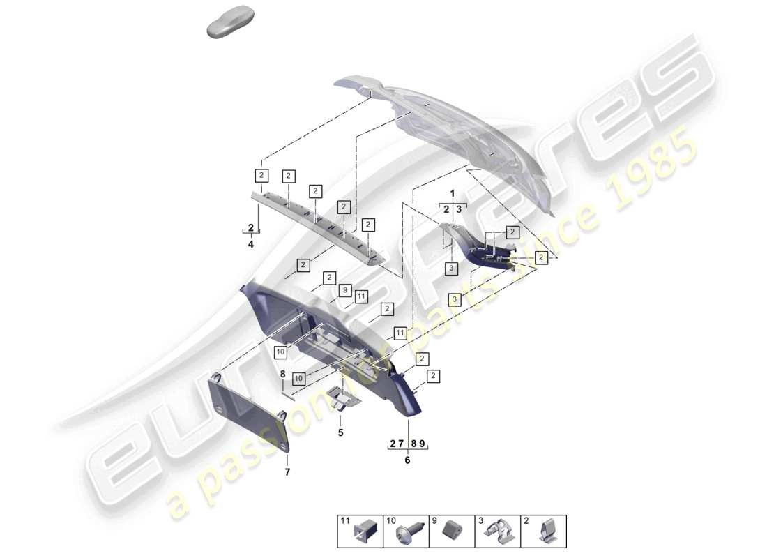 diagramma della parte contenente il numero della parte 9y0867973d 1e0