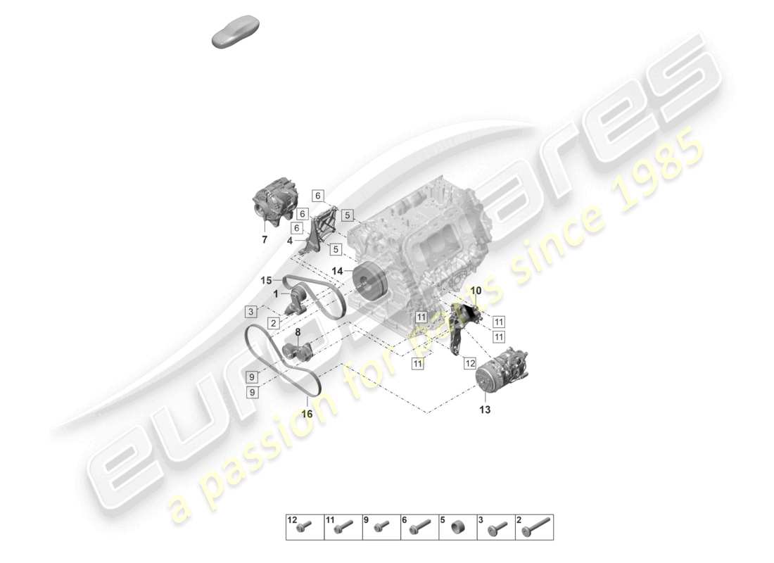 diagramma della parte contenente il codice parte pab260938