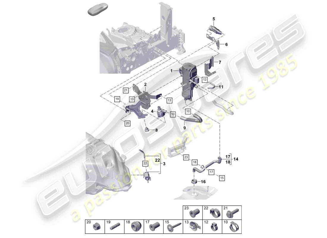 diagramma della parte contenente il codice parte pab129381