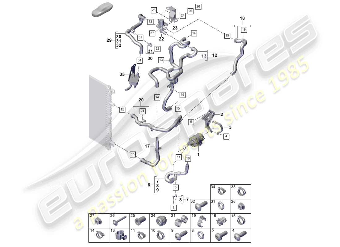 diagramma della parte contenente il codice parte n10660001