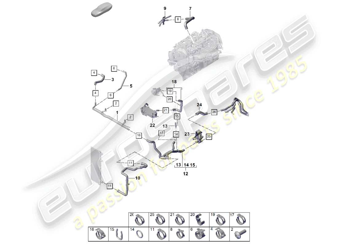 diagramma della parte contenente il codice parte pab122448a