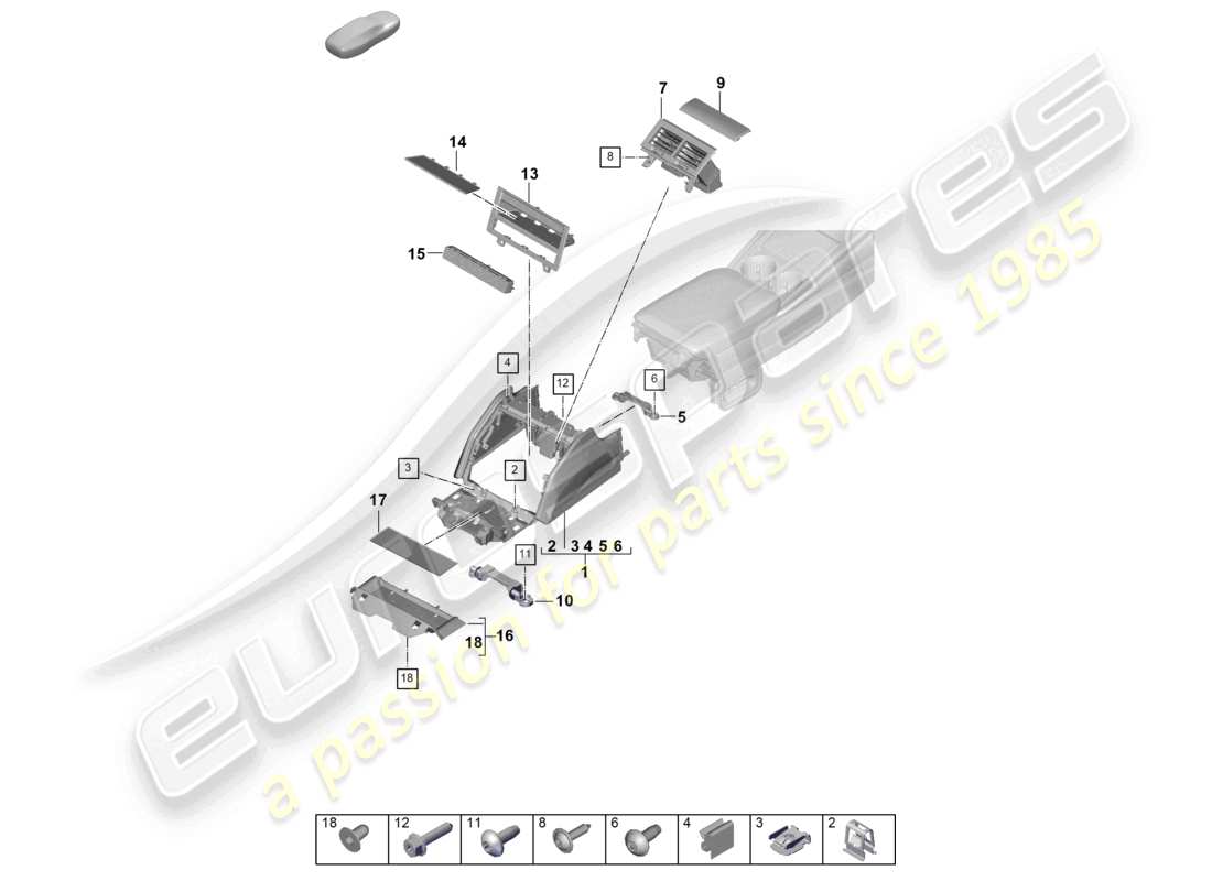 diagramma della parte contenente il codice parte paf107480