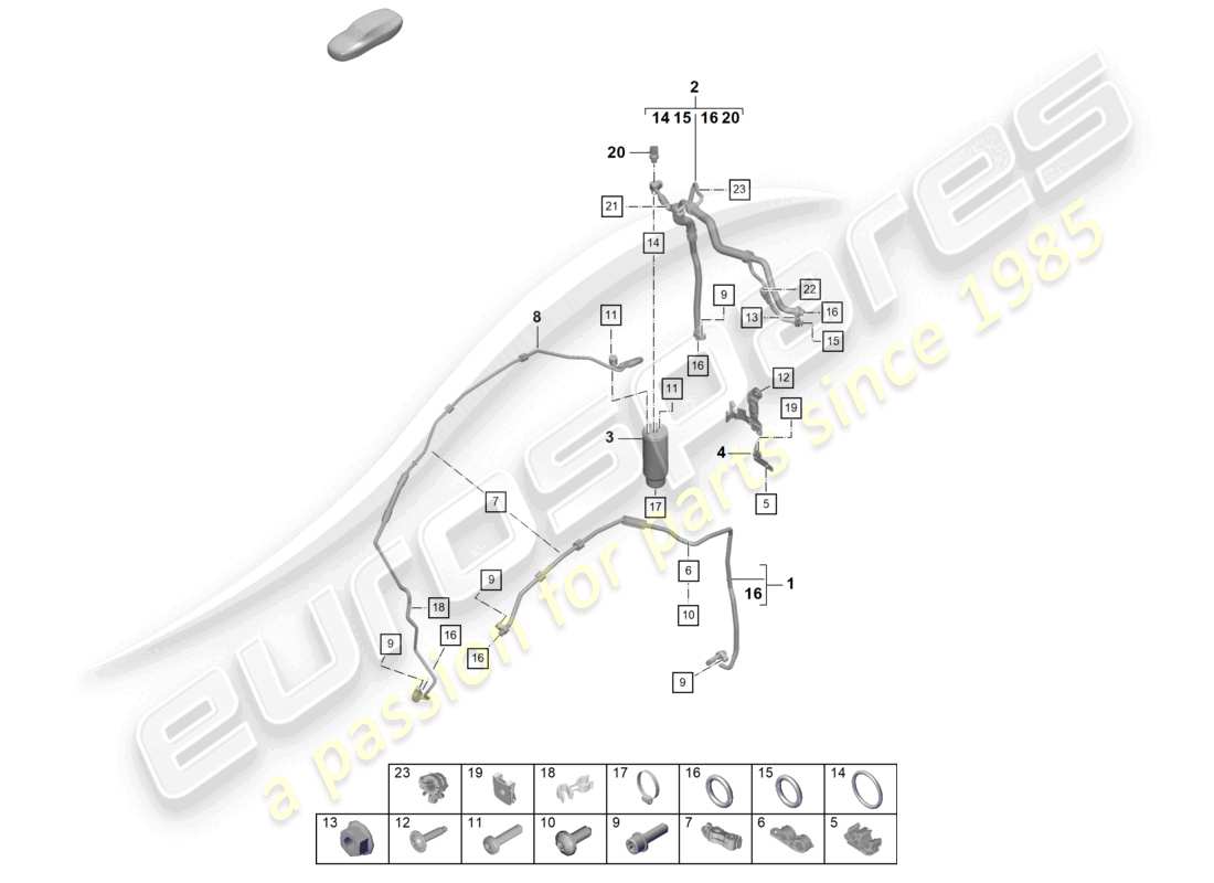 diagramma della parte contenente il codice parte 99157310804