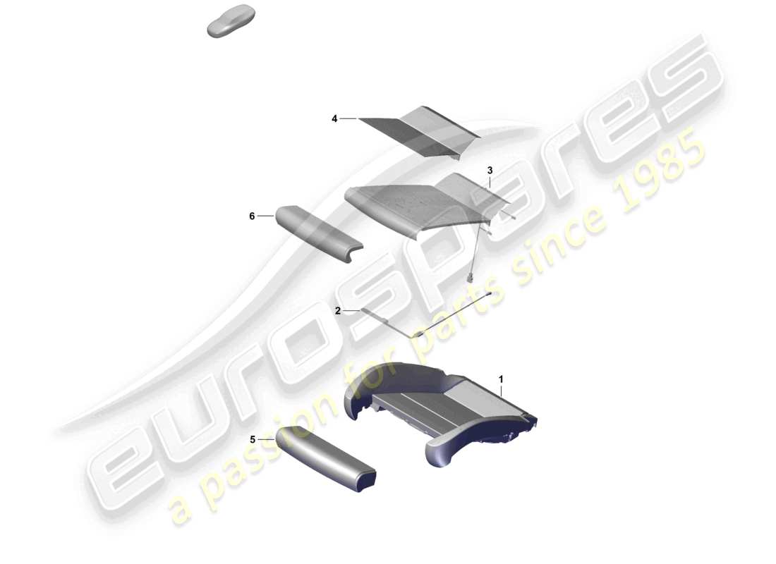 porsche 2021 (718 cayman gt4) riconoscimento del sedile occupato in schiuma d - 23.11.2020>> diagramma delle parti