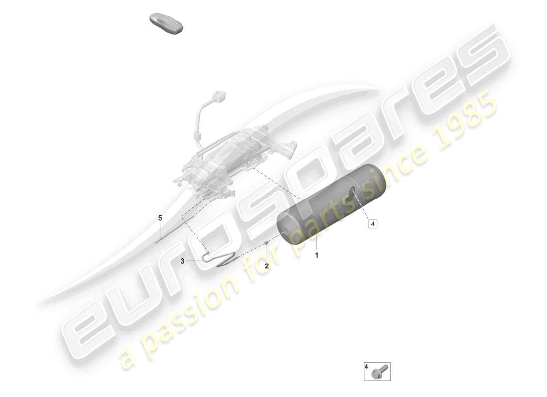 porsche 2021 (panamera 971-2) accumulatore di pressione linea dell'aria diagramma delle parti