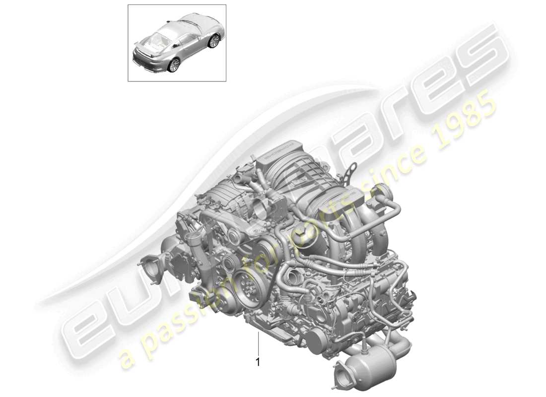 porsche 2021 (991-2 r/gt3/rs) motore di sostituzione schema delle parti