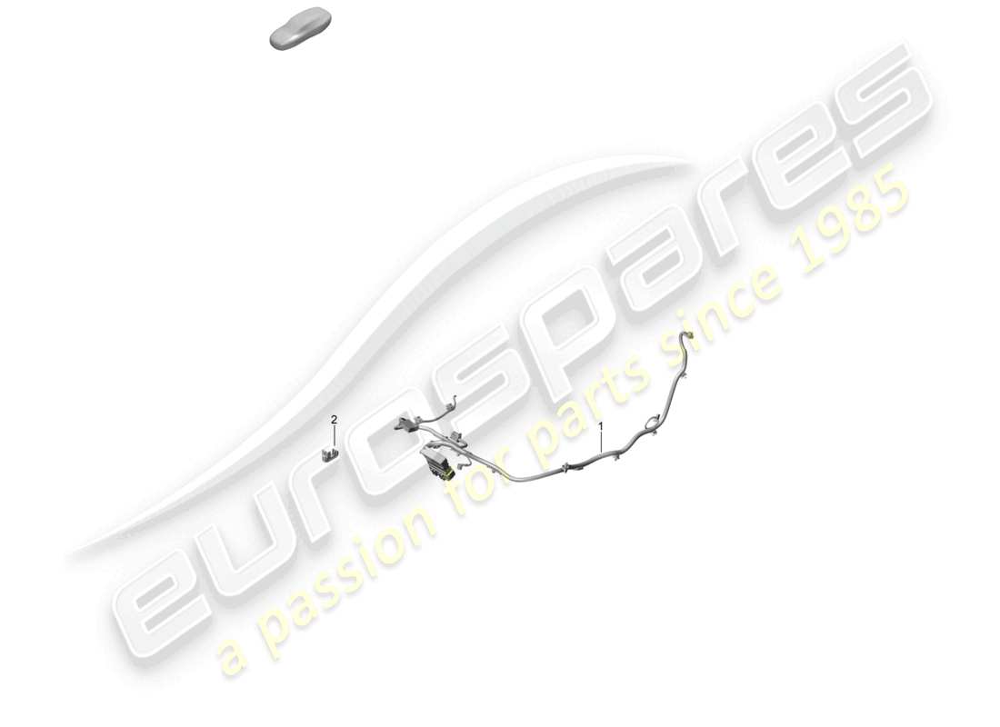 porsche 2022 (992-1 gt3/rs/st) schema elettrico dei componenti del sedile a secchiello