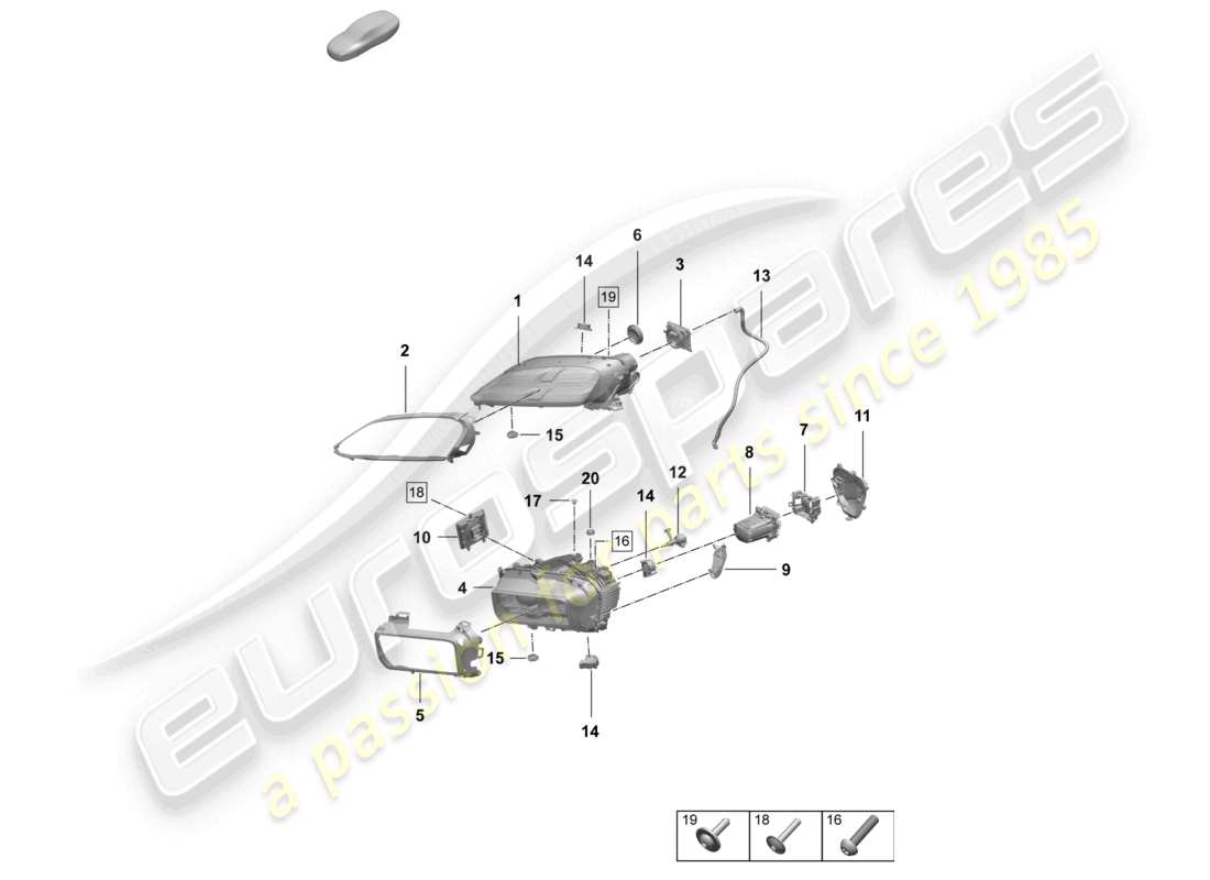 diagramma della parte contenente il codice parte 9j1941052