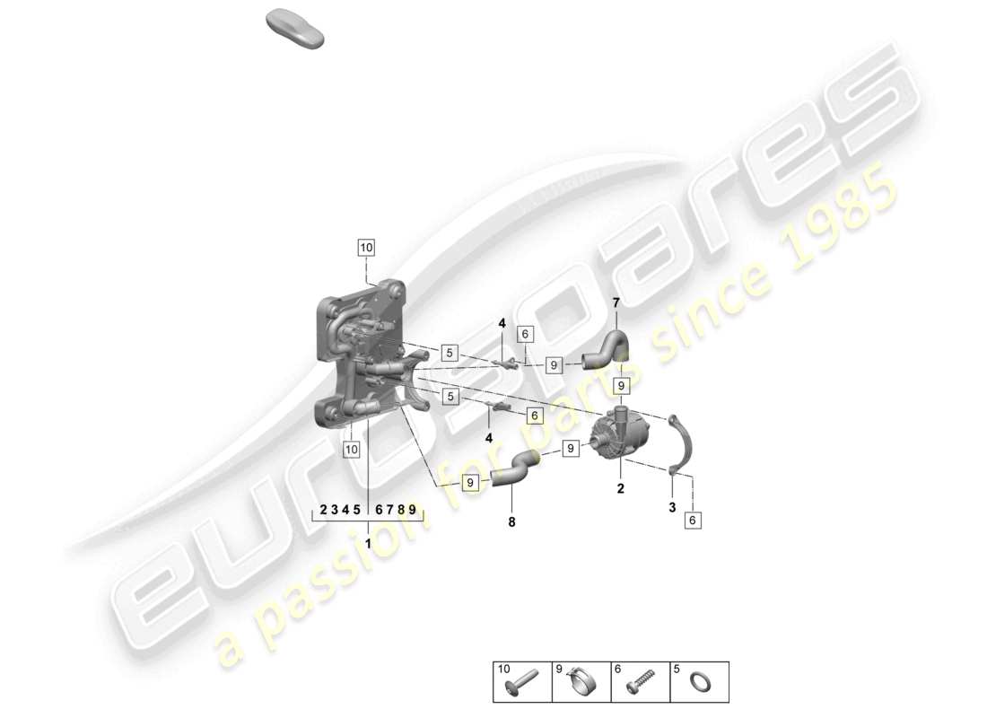 diagramma della parte contenente il codice parte paf912025