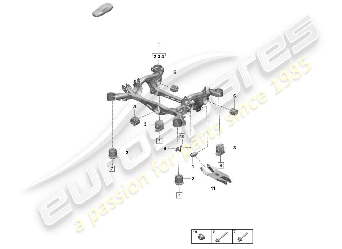 diagramma della parte contenente il codice parte pac599030e