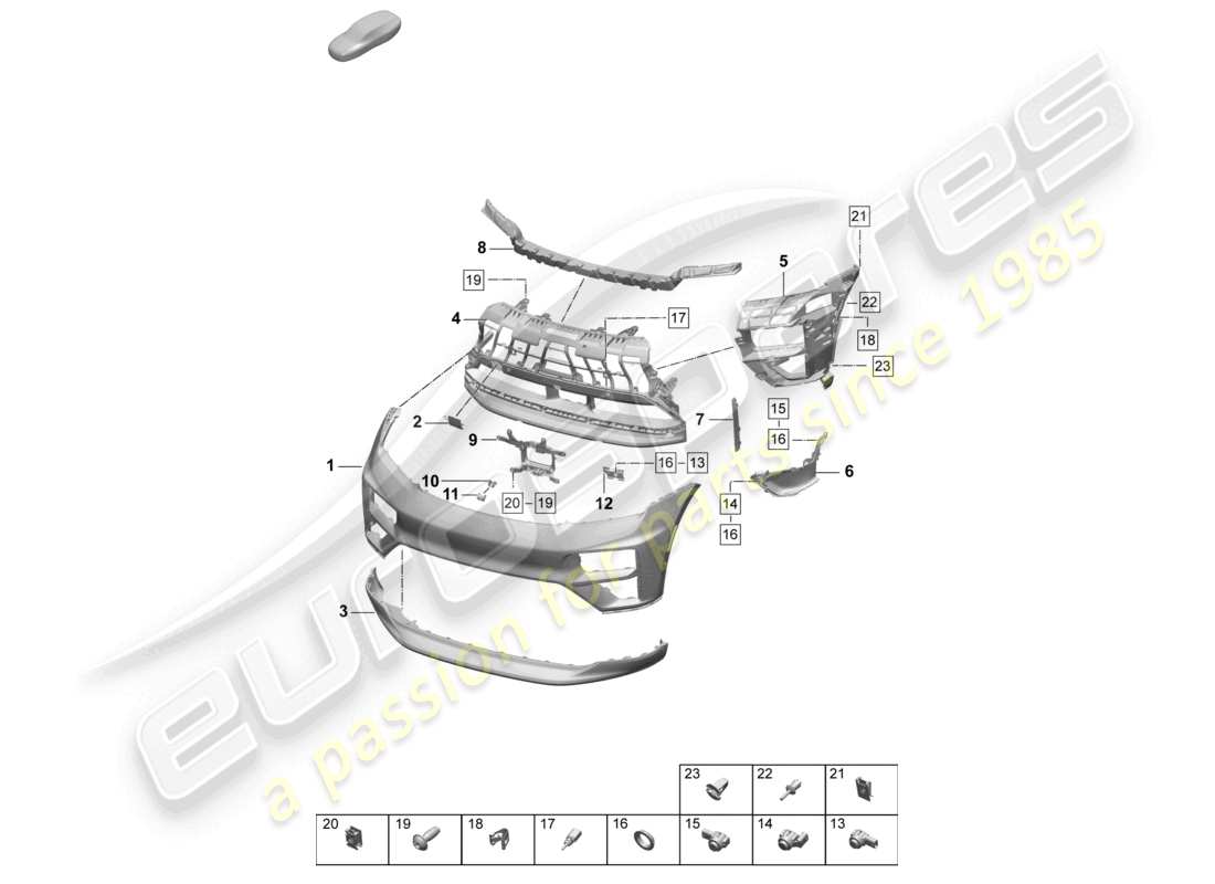 diagramma della parte contenente il codice parte 958919275a 905
