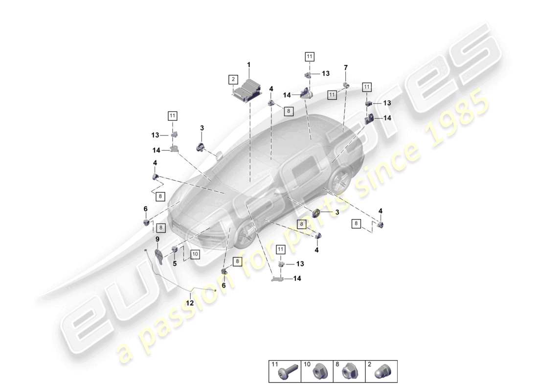 diagramma della parte contenente il codice parte 971959555