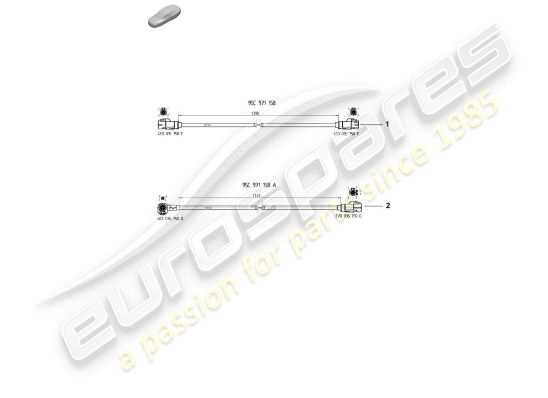 diagramma della parte contenente il codice parte 95c971158