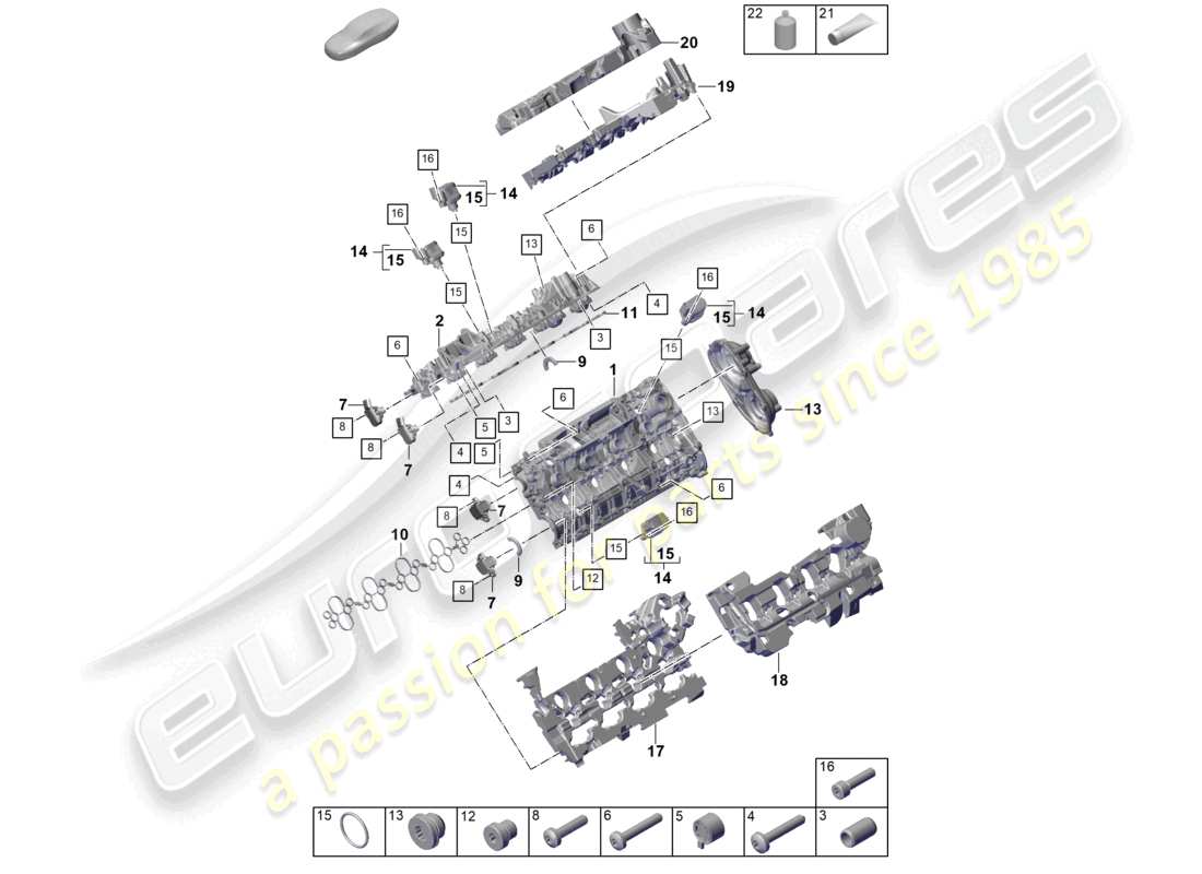 diagramma della parte contenente il codice parte paf105540