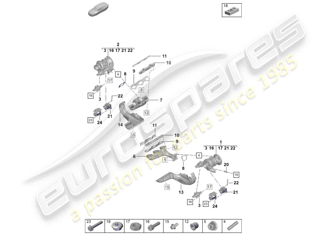 diagramma della parte contenente il codice parte paf009238