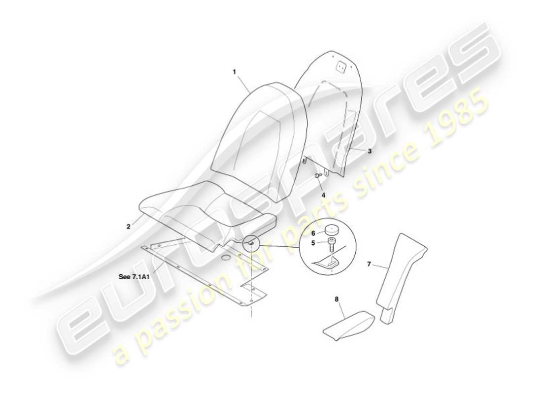 diagramma della parte contenente il numero della parte 3r12-835712-aa