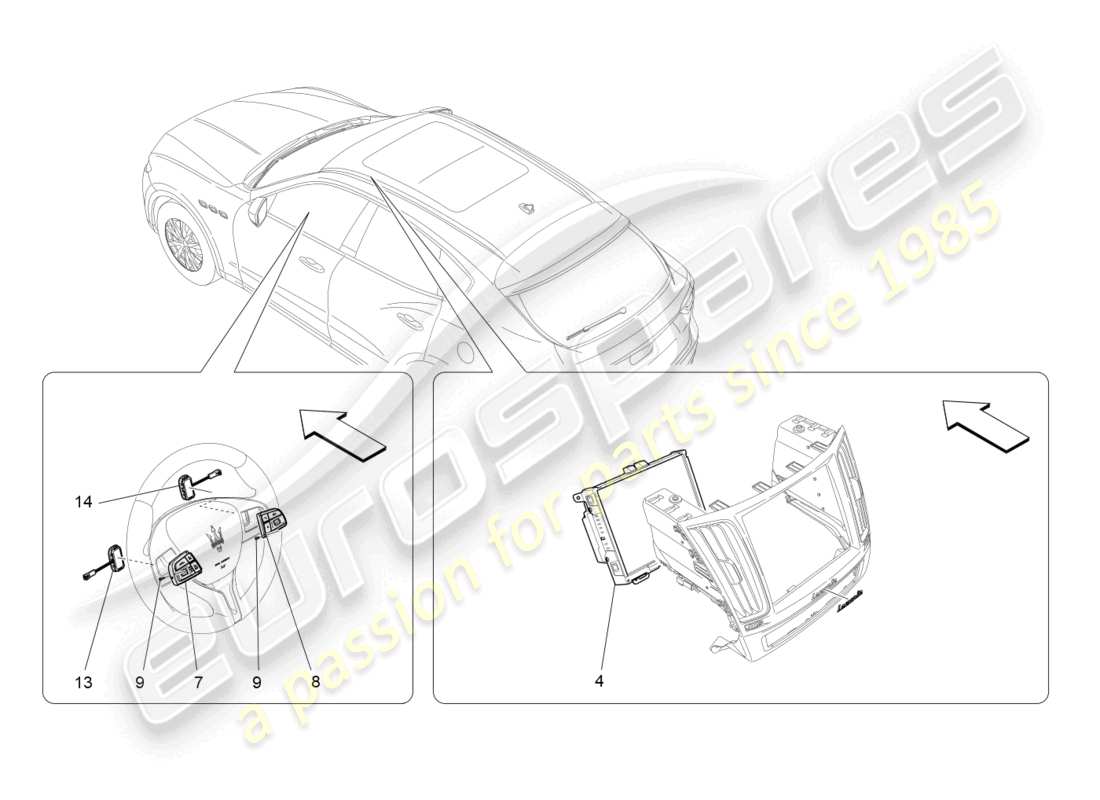 maserati levante gts (2020) diagramma delle parti del sistema it