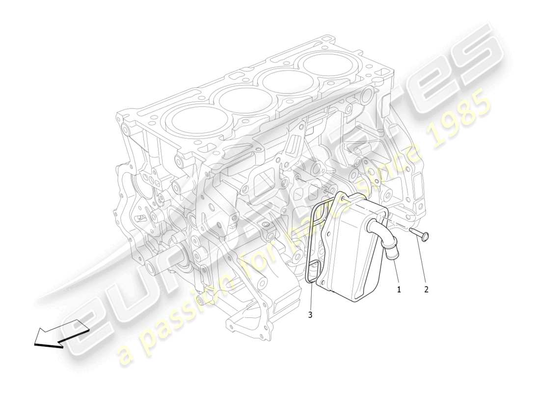 maserati ghibli fragment (2022) diagramma delle parti dello scambiatore di calore