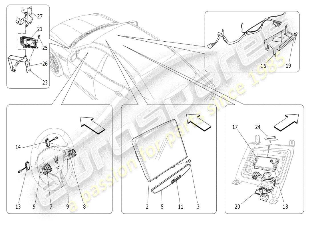 maserati ghibli (2021) diagramma delle parti del sistema it