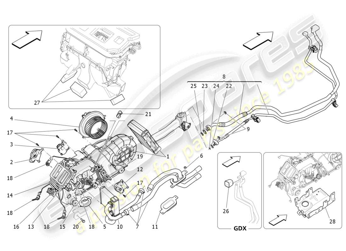 maserati levante zenga (2020) unità a/c: schema particolare dispositivi tunnel