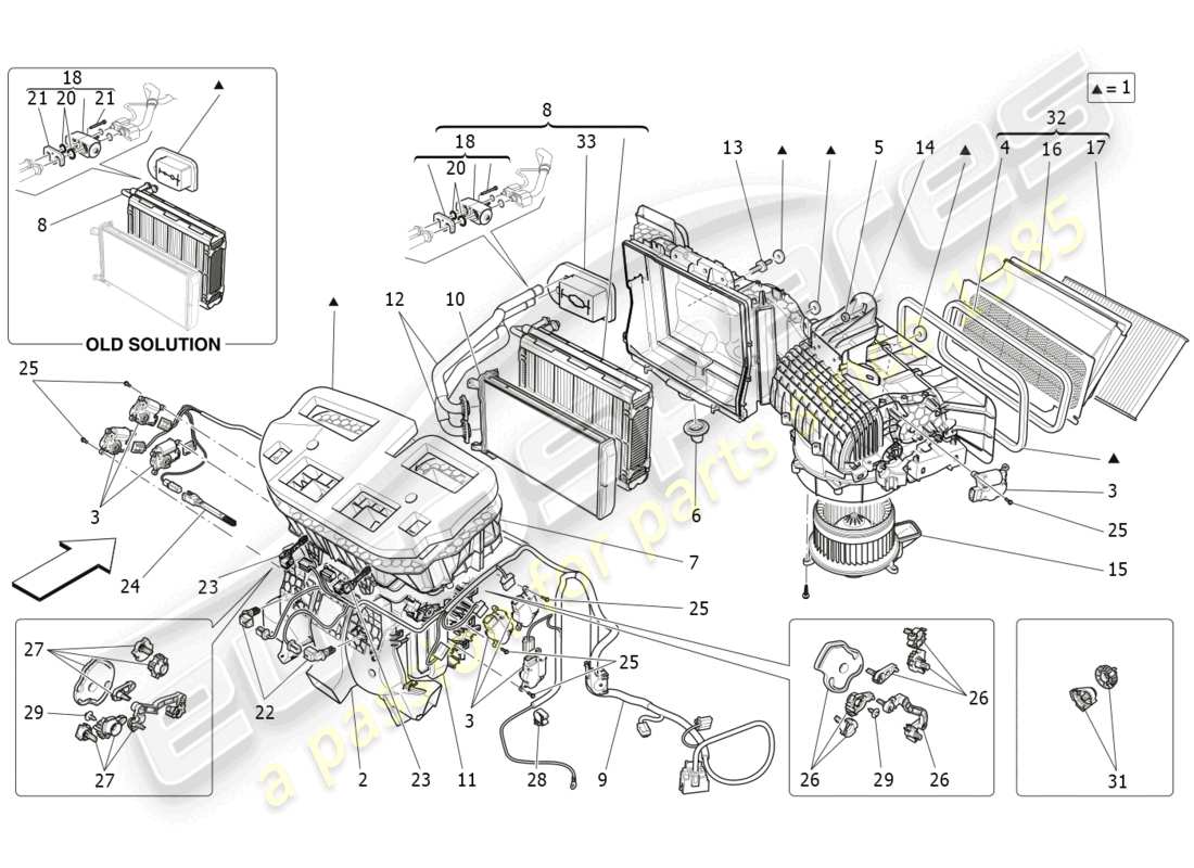 maserati levante zenga (2020) unità a/c: dispositivi di plancia schema particolare