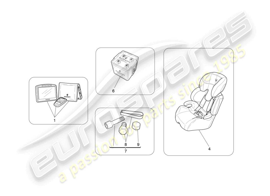 maserati grancabrio mc (2013) diagramma delle parti degli accessori aftermarket